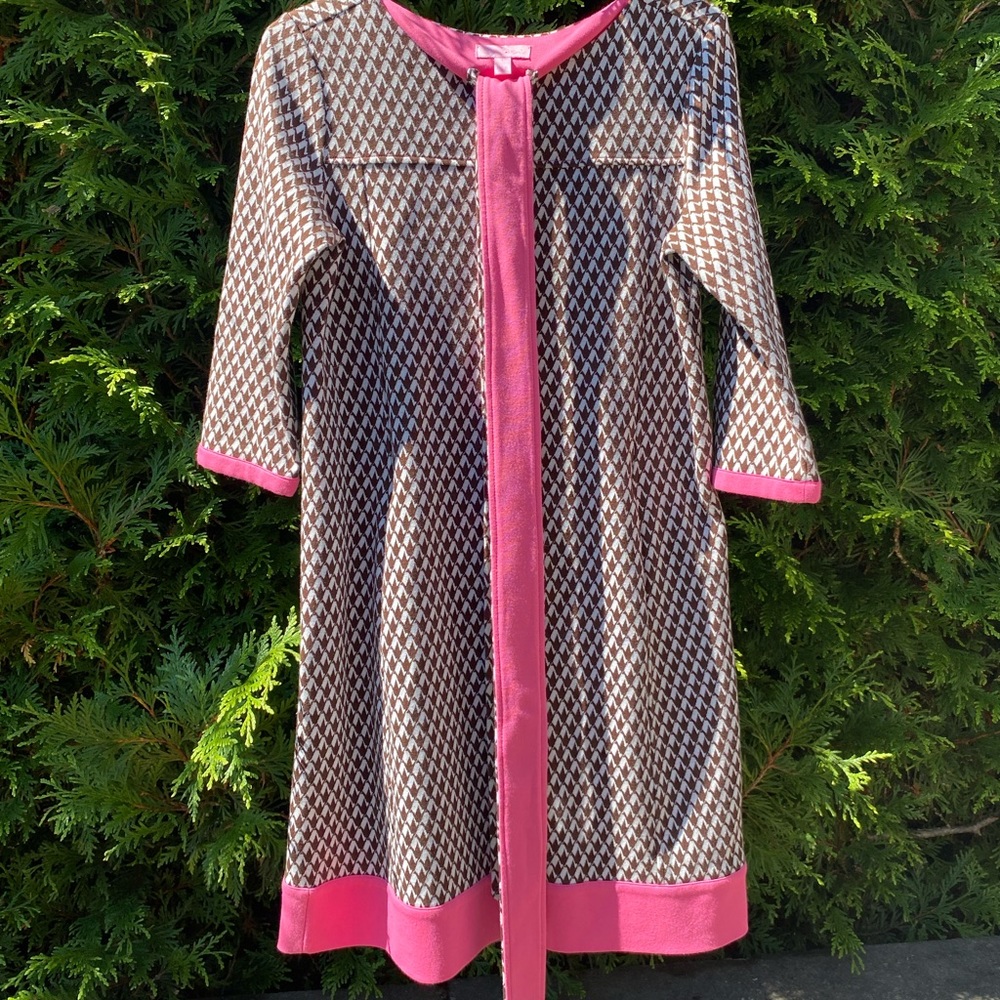Lilly Pulitzer size small brown and pink shift dress